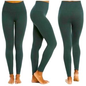 Green Spanx leggings